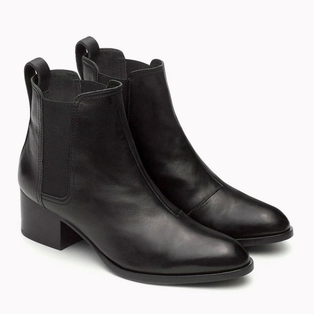 New in box RAG & BONE Walker Hazel Chelsea Boot 35/5 black leather - Picture 3 of 13